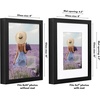 image:imageAmericanflat 10x10 Deep Picture Frame  Matted to 8x8  Black  Shatterresistant glass wall or tabletop display with included easel sawtooth hangers includedBlack