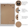 image:imageAmericanflat 10x10 Deep Picture Frame  Matted to 8x8  Black  Shatterresistant glass wall or tabletop display with included easel sawtooth hangers includedWhite