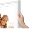 image:imageAmericanflat 10x10 Deep Picture Frame  Matted to 8x8  Black  Shatterresistant glass wall or tabletop display with included easel sawtooth hangers includedWhite