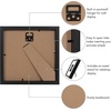 image:imageAmericanflat 10x10 Deep Picture Frame  Matted to 8x8  Black  Shatterresistant glass wall or tabletop display with included easel sawtooth hangers includedBlack