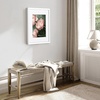 image:imageAmericanflat 10x10 Deep Picture Frame  Matted to 8x8  Black  Shatterresistant glass wall or tabletop display with included easel sawtooth hangers includedWhite