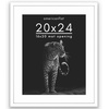 image:imageAmericanflat 10x10 Deep Picture Frame  Matted to 8x8  Black  Shatterresistant glass wall or tabletop display with included easel sawtooth hangers includedWhite