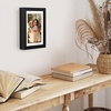 image:imageAmericanflat 10x10 Deep Picture Frame  Matted to 8x8  Black  Shatterresistant glass wall or tabletop display with included easel sawtooth hangers includedBlack