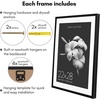 image:imageAmericanflat 10x10 Deep Picture Frame  Matted to 8x8  Black  Shatterresistant glass wall or tabletop display with included easel sawtooth hangers includedBlack