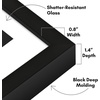 image:imageAmericanflat 11x14 Deep Picture Frame  Matted to 8x10  Black  Shatterresistant glass hangs vertical or horizontal sawtooth hangers included fits photos posters and art