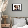 image:imageAmericanflat 11x14 Picture Frame  Matted to 8x10  Black  Decorative inner mat accent Shatterresistant glass hangs vertical or horizontal sawtooth hangers included