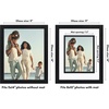 image:imageAmericanflat 11x14 Picture Frame  Matted to 8x10  Black  Decorative inner mat accent Shatterresistant glass hangs vertical or horizontal sawtooth hangers included