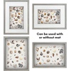 image:imageAmericanflat 11x14 Shadow Box Frame  Matted to 9x12  Driftwood  Shatterresistant glass 15 inch interior depth hangs vertical or horizontal displays keepsakes medals and memorabiliaDriftwood
