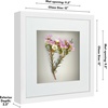 image:imageAmericanflat 11x14 Shadow Box Frame  Matted to 9x12  Driftwood  Shatterresistant glass 15 inch interior depth hangs vertical or horizontal displays keepsakes medals and memorabiliaWhite