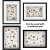 image:imageAmericanflat 11x14 Shadow Box Frame  Matted to 9x12  Driftwood  Shatterresistant glass 15 inch interior depth hangs vertical or horizontal displays keepsakes medals and memorabiliaBlack