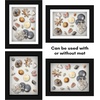 image:imageAmericanflat 11x14 Shadow Box Frame  Matted to 9x12  Driftwood  Shatterresistant glass 15 inch interior depth hangs vertical or horizontal displays keepsakes medals and memorabiliaBlack