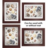 image:imageAmericanflat 11x14 Shadow Box Frame  Matted to 9x12  Driftwood  Shatterresistant glass 15 inch interior depth hangs vertical or horizontal displays keepsakes medals and memorabiliaMahogany