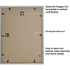 image:imageAmericanflat 11x14 Shadow Box Frame  Matted to 9x12  Driftwood  Shatterresistant glass 15 inch interior depth hangs vertical or horizontal displays keepsakes medals and memorabiliaDriftwood