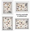 image:imageAmericanflat 11x14 Shadow Box Frame  Matted to 9x12  Driftwood  Shatterresistant glass 15 inch interior depth hangs vertical or horizontal displays keepsakes medals and memorabiliaWhite