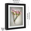 image:imageAmericanflat 11x14 Shadow Box Frame  Matted to 9x12  Driftwood  Shatterresistant glass 15 inch interior depth hangs vertical or horizontal displays keepsakes medals and memorabiliaBlack
