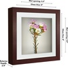 image:imageAmericanflat 11x14 Shadow Box Frame  Matted to 9x12  Driftwood  Shatterresistant glass 15 inch interior depth hangs vertical or horizontal displays keepsakes medals and memorabiliaMahogany