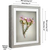 image:imageAmericanflat 11x14 Shadow Box Frame  Matted to 9x12  Driftwood  Shatterresistant glass 15 inch interior depth hangs vertical or horizontal displays keepsakes medals and memorabiliaDriftwood