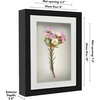 image:imageAmericanflat 11x14 Shadow Box Frame  Matted to 9x12  Driftwood  Shatterresistant glass 15 inch interior depth hangs vertical or horizontal displays keepsakes medals and memorabiliaBlack