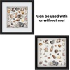 image:imageAmericanflat 11x14 Shadow Box Frame  Matted to 9x12  Driftwood  Shatterresistant glass 15 inch interior depth hangs vertical or horizontal displays keepsakes medals and memorabiliaBlack
