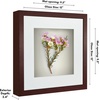 image:imageAmericanflat 11x14 Shadow Box Frame  Matted to 9x12  Driftwood  Shatterresistant glass 15 inch interior depth hangs vertical or horizontal displays keepsakes medals and memorabiliaMahogany