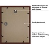 image:imageAmericanflat 11x14 Shadow Box Frame  Matted to 9x12  Driftwood  Shatterresistant glass 15 inch interior depth hangs vertical or horizontal displays keepsakes medals and memorabiliaMahogany