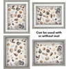 image:imageAmericanflat 11x14 Shadow Box Frame  Matted to 9x12  Driftwood  Shatterresistant glass 15 inch interior depth hangs vertical or horizontal displays keepsakes medals and memorabiliaDriftwood