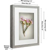image:imageAmericanflat 11x14 Shadow Box Frame  Matted to 9x12  Driftwood  Shatterresistant glass 15 inch interior depth hangs vertical or horizontal displays keepsakes medals and memorabiliaDriftwood
