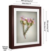 image:imageAmericanflat 11x14 Shadow Box Frame  Matted to 9x12  Driftwood  Shatterresistant glass 15 inch interior depth hangs vertical or horizontal displays keepsakes medals and memorabiliaMahogany
