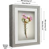 image:imageAmericanflat 11x14 Shadow Box Frame  Matted to 9x12  Driftwood  Shatterresistant glass 15 inch interior depth hangs vertical or horizontal displays keepsakes medals and memorabiliaDriftwood