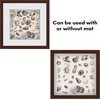 image:imageAmericanflat 11x14 Shadow Box Frame  Matted to 9x12  Driftwood  Shatterresistant glass 15 inch interior depth hangs vertical or horizontal displays keepsakes medals and memorabiliaMahogany