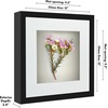 image:imageAmericanflat 11x14 Shadow Box Frame  Matted to 9x12  Driftwood  Shatterresistant glass 15 inch interior depth hangs vertical or horizontal displays keepsakes medals and memorabiliaBlack
