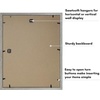 image:imageAmericanflat 11x14 Shadow Box Frame  Matted to 9x12  Driftwood  Shatterresistant glass 15 inch interior depth hangs vertical or horizontal displays keepsakes medals and memorabiliaDriftwood