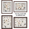 image:imageAmericanflat 11x14 Shadow Box Frame  Matted to 9x12  Driftwood  Shatterresistant glass 15 inch interior depth hangs vertical or horizontal displays keepsakes medals and memorabiliaMahogany