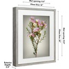 image:imageAmericanflat 11x14 Shadow Box Frame  Matted to 9x12  Driftwood  Shatterresistant glass 15 inch interior depth hangs vertical or horizontal displays keepsakes medals and memorabiliaDriftwood
