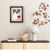 image:imageAmericanflat 11x14 Shadow Box Frame  Matted to 9x12  Driftwood  Shatterresistant glass 15 inch interior depth hangs vertical or horizontal displays keepsakes medals and memorabiliaMahogany