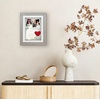 image:imageAmericanflat 11x14 Shadow Box Frame  Matted to 9x12  Driftwood  Shatterresistant glass 15 inch interior depth hangs vertical or horizontal displays keepsakes medals and memorabiliaDriftwood