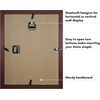 image:imageAmericanflat 11x14 Shadow Box Frame  Matted to 9x12  Driftwood  Shatterresistant glass 15 inch interior depth hangs vertical or horizontal displays keepsakes medals and memorabiliaMahogany