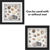 image:imageAmericanflat 11x14 Shadow Box Frame  Matted to 9x12  Driftwood  Shatterresistant glass 15 inch interior depth hangs vertical or horizontal displays keepsakes medals and memorabiliaBlack