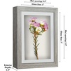 image:imageAmericanflat 11x14 Shadow Box Frame  Matted to 9x12  Driftwood  Shatterresistant glass 15 inch interior depth hangs vertical or horizontal displays keepsakes medals and memorabiliaDriftwood