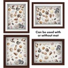 image:imageAmericanflat 11x14 Shadow Box Frame  Matted to 9x12  Driftwood  Shatterresistant glass 15 inch interior depth hangs vertical or horizontal displays keepsakes medals and memorabiliaMahogany
