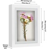 image:imageAmericanflat 11x14 Shadow Box Frame  Matted to 9x12  Driftwood  Shatterresistant glass 15 inch interior depth hangs vertical or horizontal displays keepsakes medals and memorabiliaWhite