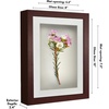 image:imageAmericanflat 11x14 Shadow Box Frame  Matted to 9x12  Driftwood  Shatterresistant glass 15 inch interior depth hangs vertical or horizontal displays keepsakes medals and memorabiliaMahogany