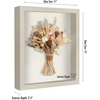 image:imageAmericanflat 11x14 Shadow Box Frame  Matted to 9x12  Driftwood  Shatterresistant glass 15 inch interior depth hangs vertical or horizontal displays keepsakes medals and memorabiliaLight Wood