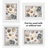 image:imageAmericanflat 11x14 Shadow Box Frame  Matted to 9x12  Driftwood  Shatterresistant glass 15 inch interior depth hangs vertical or horizontal displays keepsakes medals and memorabiliaWhite