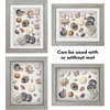 image:imageAmericanflat 11x14 Shadow Box Frame  Matted to 9x12  Driftwood  Shatterresistant glass 15 inch interior depth hangs vertical or horizontal displays keepsakes medals and memorabiliaDriftwood