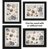 image:imageAmericanflat 11x14 Shadow Box Frame  Matted to 9x12  Driftwood  Shatterresistant glass 15 inch interior depth hangs vertical or horizontal displays keepsakes medals and memorabiliaBlack