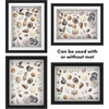 image:imageAmericanflat 11x14 Shadow Box Frame  Matted to 9x12  Driftwood  Shatterresistant glass 15 inch interior depth hangs vertical or horizontal displays keepsakes medals and memorabiliaBlack