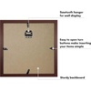 image:imageAmericanflat 11x14 Shadow Box Frame  Matted to 9x12  Driftwood  Shatterresistant glass 15 inch interior depth hangs vertical or horizontal displays keepsakes medals and memorabiliaMahogany