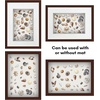 image:imageAmericanflat 11x14 Shadow Box Frame  Matted to 9x12  Driftwood  Shatterresistant glass 15 inch interior depth hangs vertical or horizontal displays keepsakes medals and memorabiliaMahogany