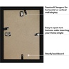 image:imageAmericanflat 11x14 Shadow Box Frame  Matted to 9x12  Driftwood  Shatterresistant glass 15 inch interior depth hangs vertical or horizontal displays keepsakes medals and memorabiliaBlack